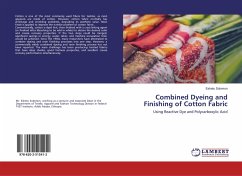 Combined Dyeing and Finishing of Cotton Fabric