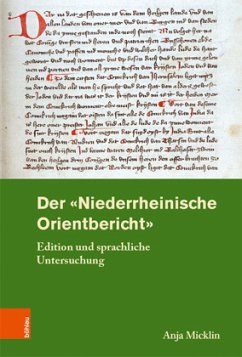 Der »Niederrheinische Orientbericht« - Micklin, Anja