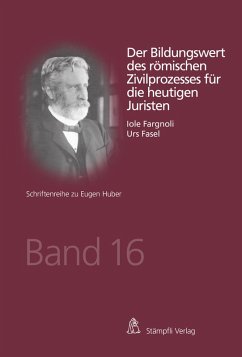 Cover Der Bildungswert des römischen Zivilprozesses für die heutigen Juristen (eBook, PDF)