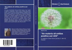 ¿An materia sit entitas positiva aut nihil¿ - Ara, Alberto