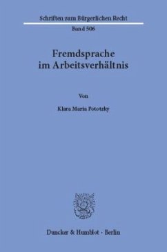 Fremdsprache im Arbeitsverhältnis. - Pototzky, Klara Maria