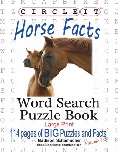 Circle It, Horse Facts, Word Search, Puzzle Book