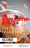 Cello Quartet score: 10 Romantic Pieces (eBook, ePUB)