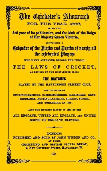 Wisden Cricketers' Almanack 1866 (eBook, PDF)