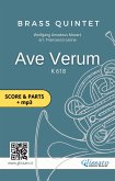 Brass Quintet: Ave Verum by Mozart (score & parts + mp3) (fixed-layout eBook, ePUB)
