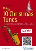 Saxophone Quartet score &quote;10 Easy Christmas Tunes&quote; (eBook, ePUB)