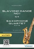 Saxophone Quartet: Slavonic Dance no.1 by Dvořák (set of parts) (fixed-layout eBook, ePUB)