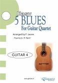 Guitar 4 parts "5 Easy Blues" for Guitar Quartet (eBook, ePUB)