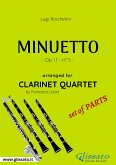 Minuetto - Clarinet Quartet set of PARTS (fixed-layout eBook, ePUB)