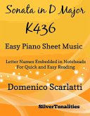 Sonata in D Major K436 Easy Piano Sheet Music (fixed-layout eBook, ePUB)