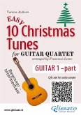 Guitar 1 part of "10 Easy Christmas Tunes" for Guitar Quartet (fixed-layout eBook, ePUB)