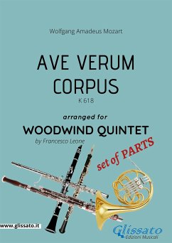 Ave Verum (Mozart) - Woodwind Quintet set of PARTS (fixed-layout eBook, ePUB) - Amadeus Mozart, Wolfgang; Leone, Francesco