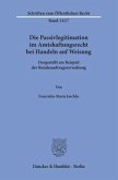 Die Passivlegitimation im Amtshaftungsrecht bei Handeln auf Weisung.