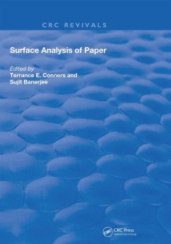 Surface Analysis of Paper (eBook, ePUB) - Conners, Terrance E.; Banerjee, Sujit
