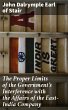 The Proper Limits of the Government's... - Bild 1