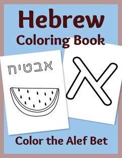 Hebrew Coloring Book - Asher, Sharon