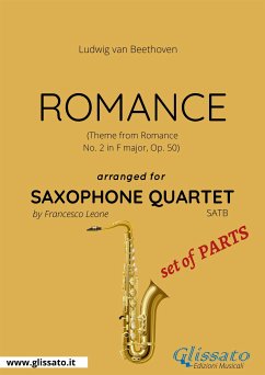 Romance - Saxophone Quartet set of PARTS (fixed-layout eBook, ePUB) - Leone, Francesco; van Beethoven, Ludwig
