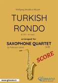 Turkish Rondo - Saxophone Quartet SCORE (fixed-layout eBook, ePUB)