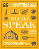 So to Speak (eBook, ePUB)