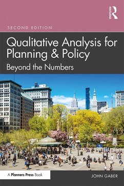 Qualitative Analysis for Planning & Policy (eBook, ePUB) - Gaber, John