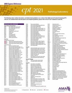 CPT 2021 Express Reference Coding Card: Pathology/Laboratory - American Medical Association
