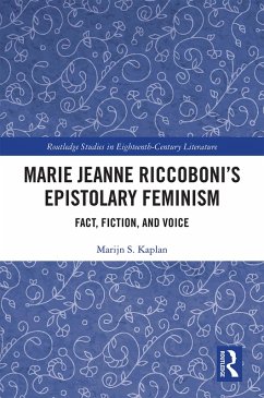 Cover Marie Jeanne Riccoboni's Epistolary Feminism (eBook, PDF)