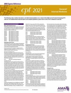 CPT 2021 Express Reference Coding Card: General/Internal Medicine - American Medical Association