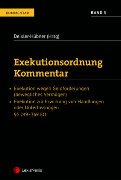 Cover Exekutionsordnung - Kommentar Band 3