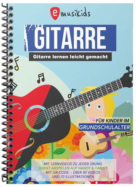 Gitarre lernen leicht gemacht für Kinder, m. DVD von Sebastian Schulz -  Noten portofrei bei bücher.de kaufen