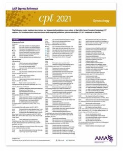 CPT 2021 Express Reference Coding Card: Gynecology - American Medical Association