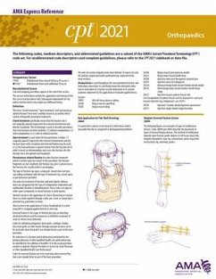 CPT 2021 Express Reference Coding Card: Orthopaedics - American Medical Association