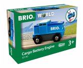 BRIO 33130 - World, Blaue Batterie Frachtlok