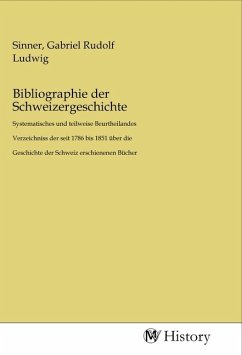 Cover Bibliographie der Schweizergeschichte