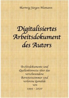 Digitalisiertes Arbeitsdokument des Autors - Niemann, Hartwig