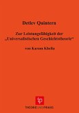 Zur Leistungsfähigkeit der ¿Universalistischen Geschichtstheorie¿