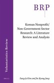 Korean Nonprofit/Non-Government Sector Research: A Literature Review and Analysis