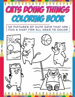 Cats Doing Things Coloring Book - Books, Brody