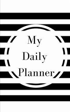 My Daily Planner - Planning My Day - Gold Black Strips Cover - Toqeph