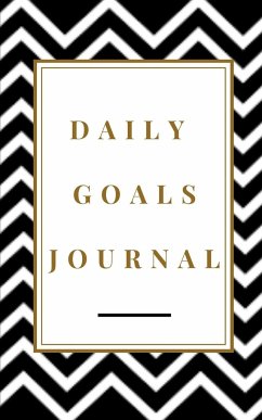 Daily Goals Journal - Planning My Day - Gold Black Strips Cover - Toqeph