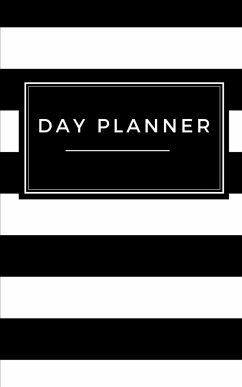 Day Planner - Planning My Day - White Black Strips Cover - Toqeph