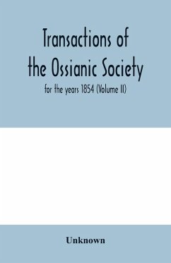 Cover Transactions of the Ossianic Society