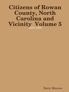 Citizens of Rowan County, North Carolina and Vicinity Volume 5 - Munson, Barry