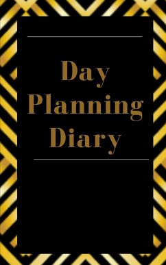 Day Planning Diary - Planning My Day - Gold Black Brown Strips Cover - Toqeph