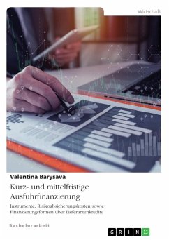 Kurz- und mittelfristige Ausfuhrfinanzierung. Instrumente, Risikoabsicherungskosten sowie Finanzierungsformen über Lieferantenkredite - Barysava, Valentina