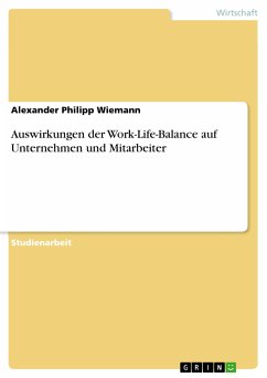 Auswirkungen der Work-Life-Balance auf Unternehmen und Mitarbeiter (eBook, PDF) - Wiemann, Alexander Philipp