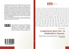 L'expérience dans l'art : la théâtralité à l'oeuvre - Arthur, Preumont