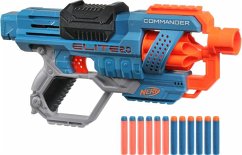 Hasbro E9485EU4 - Nerf Elite 2.0 Commander RD-6 Blaster, 12 Nerf Darts, 6-Dart Rotationstrommel, Tactical Rail