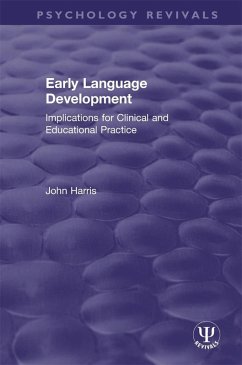 Early Language Development (eBook, ePUB) - Harris, John