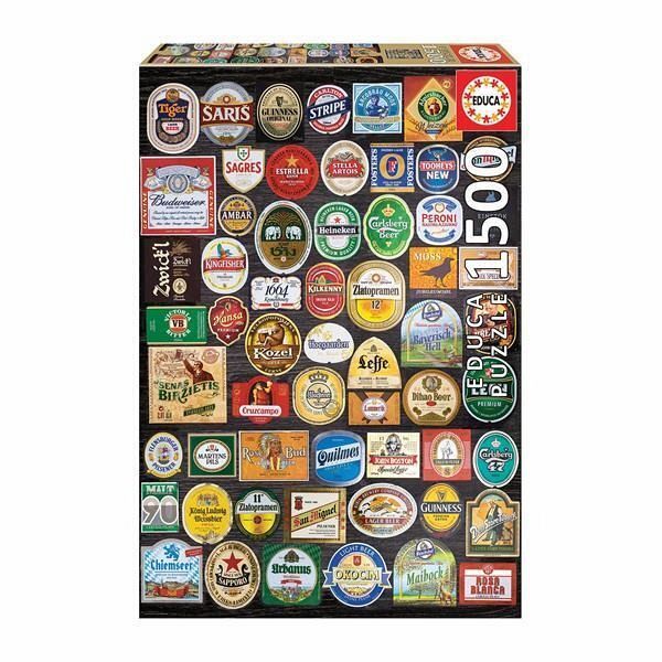 Carletto 9218463 - Educa, Beer labels collage, Bier-Etiketten-Collage,  Puzzle, … - Bei bücher.de immer portofrei