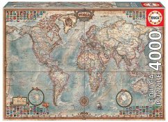 Carletto 9214827 - Educa, Historical World Map, Weltkarte, Puzzle, 4000 Teile